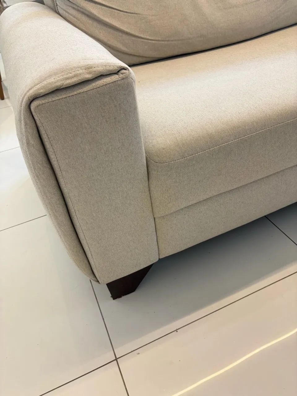 Sofá 2 lugares linho 2.20m - Foto 3
