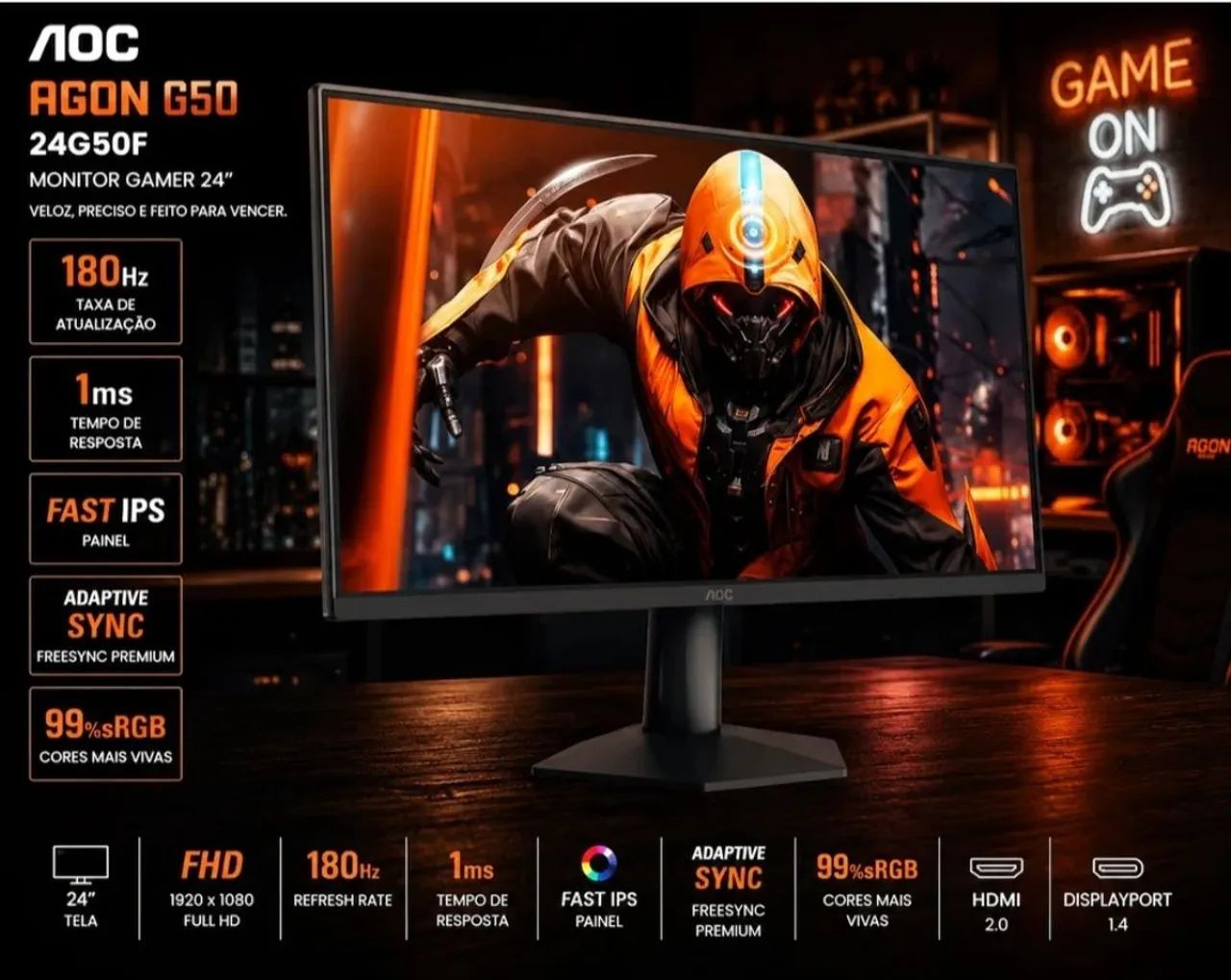 Monitor aoc g50 144hz - Foto 3