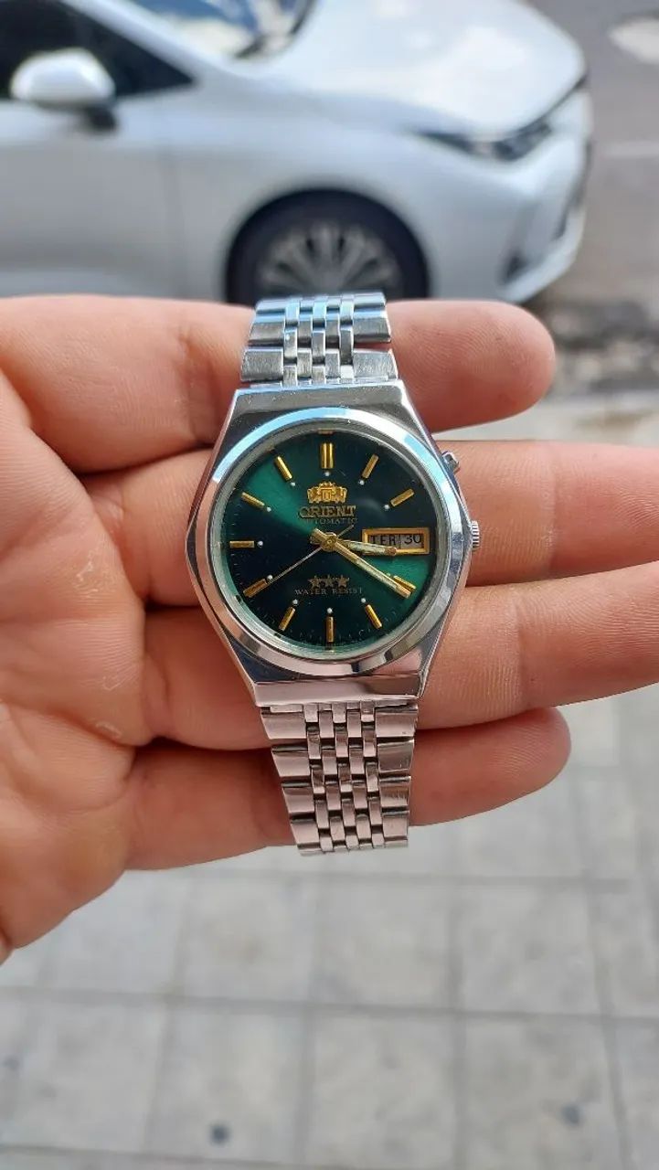 Orient 3 estrelas automatic, verde metálico (RARO!!!) - Foto 2