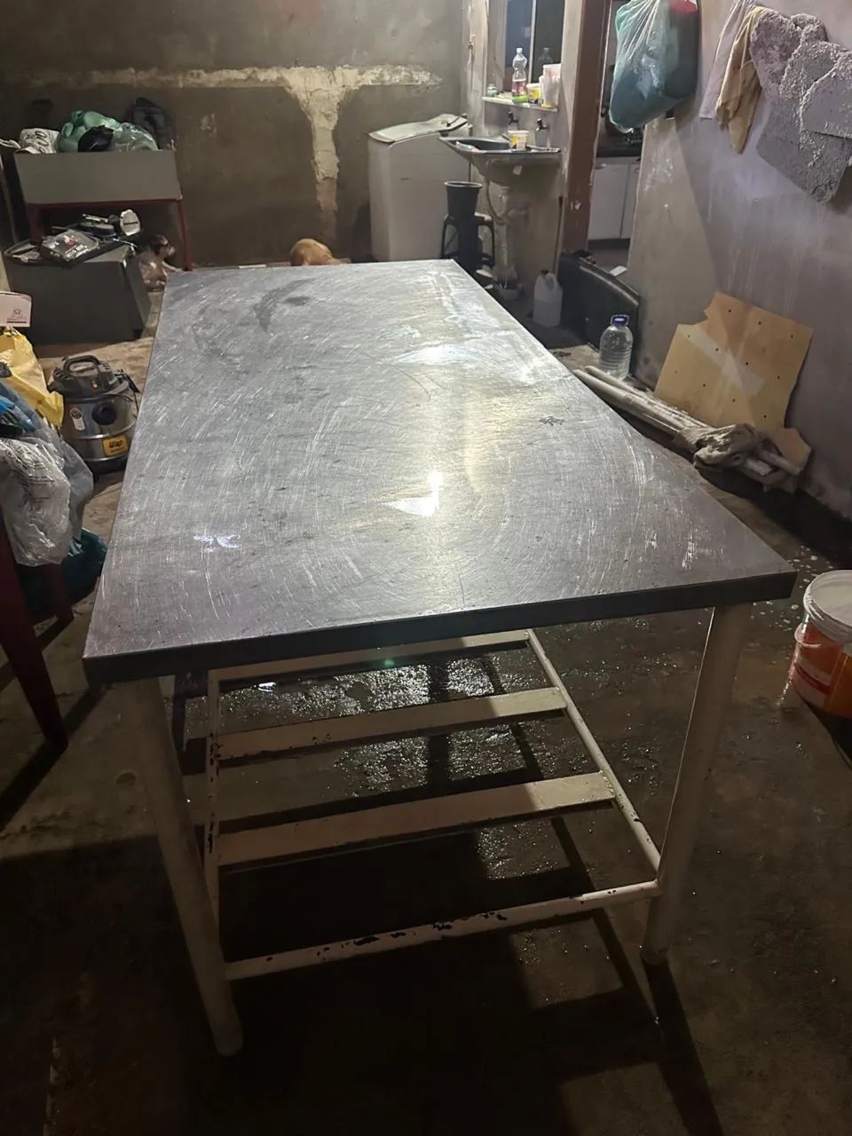 Mesa inox com base de ferro! - Foto 2