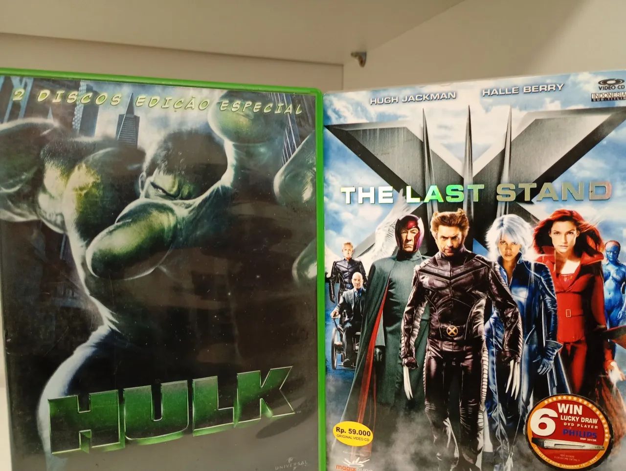 Dvds X-Men e Hulk 2 dvd original item de colecionador.