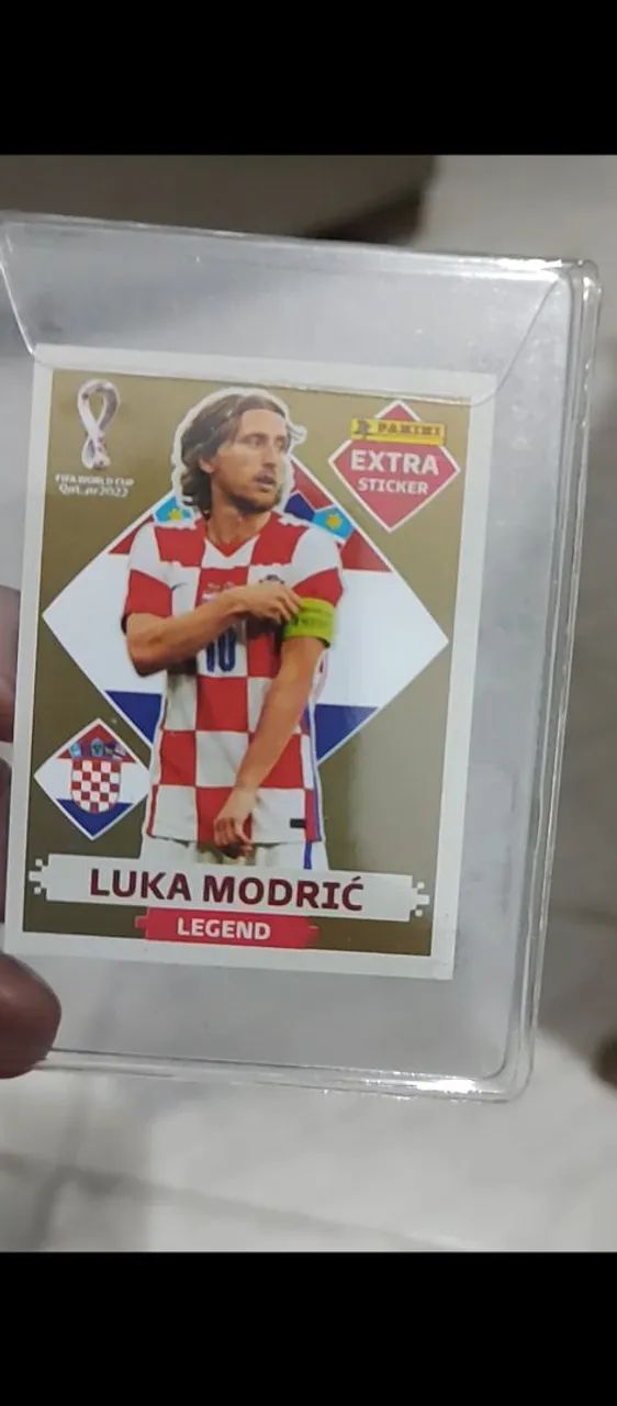 Figurinha Luka Modric Legend Gold Copa 2022 (Impecável)