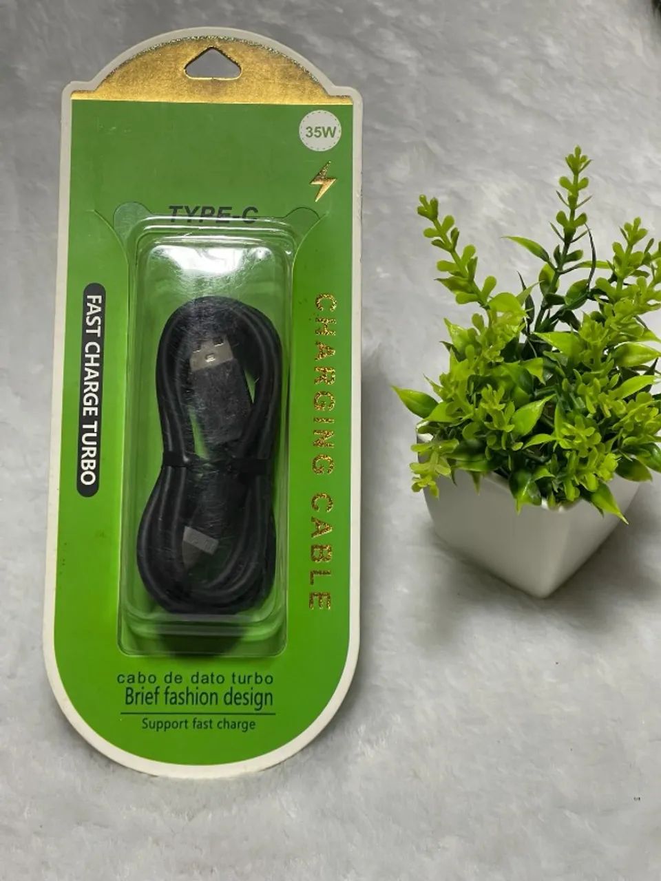 Cabo Tipo C USB A Fast Charge 35W Transferência de Dados e Carga Rápida - Foto 2