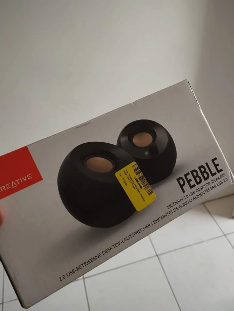 Caixa de Som Creative Pebble USB 2.0 Preta - Quase Nova - Foto 5