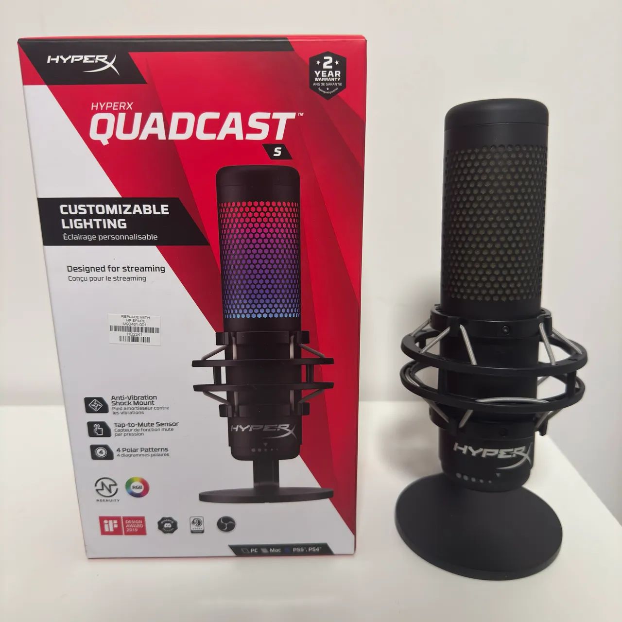 Microfone HyperX Quadcast S