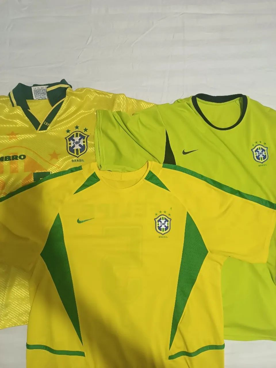Camisa oficial Brasil amarela copa 2002 Nike ótimo estado de conservação  - Foto 5