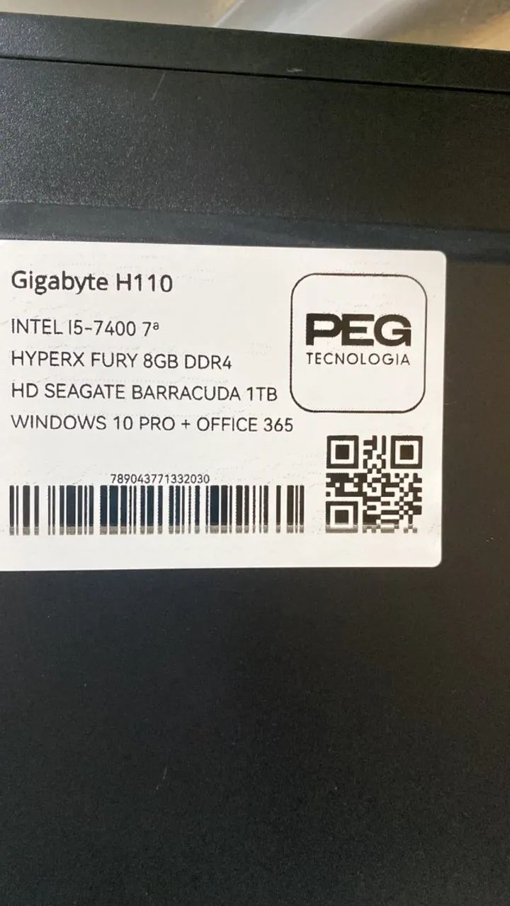 Computador Gigabyte H110 Intel Core i5-7400 8GB HyperX HD 1TB - Foto 4