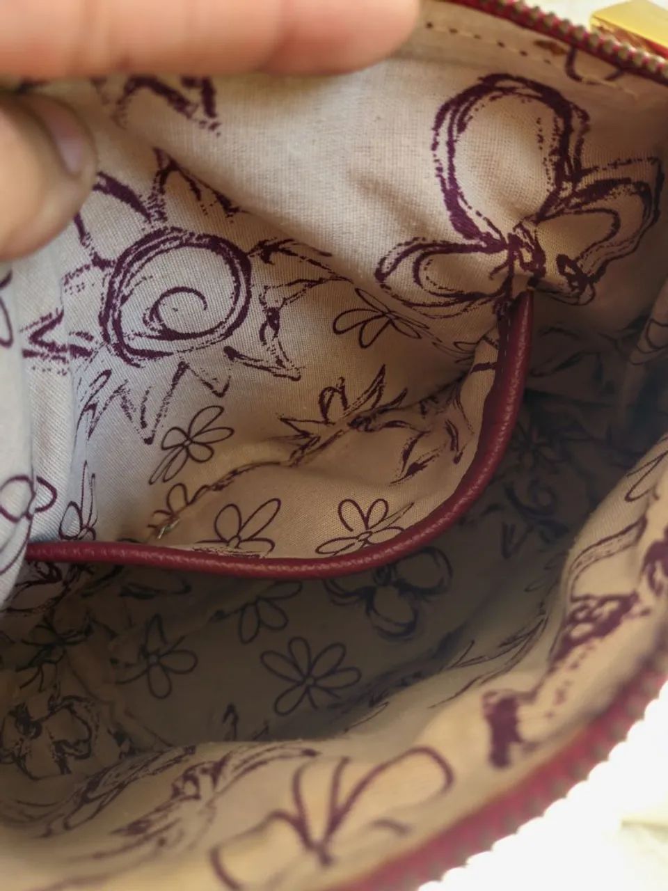 Bolsa de Couro Vinho - Amarelle - Foto 4
