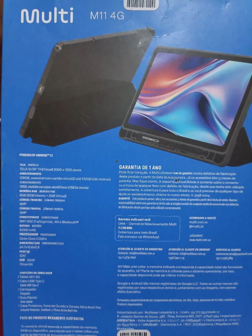 Táblet multi M11 4G, novo por 1.200 - Foto 3