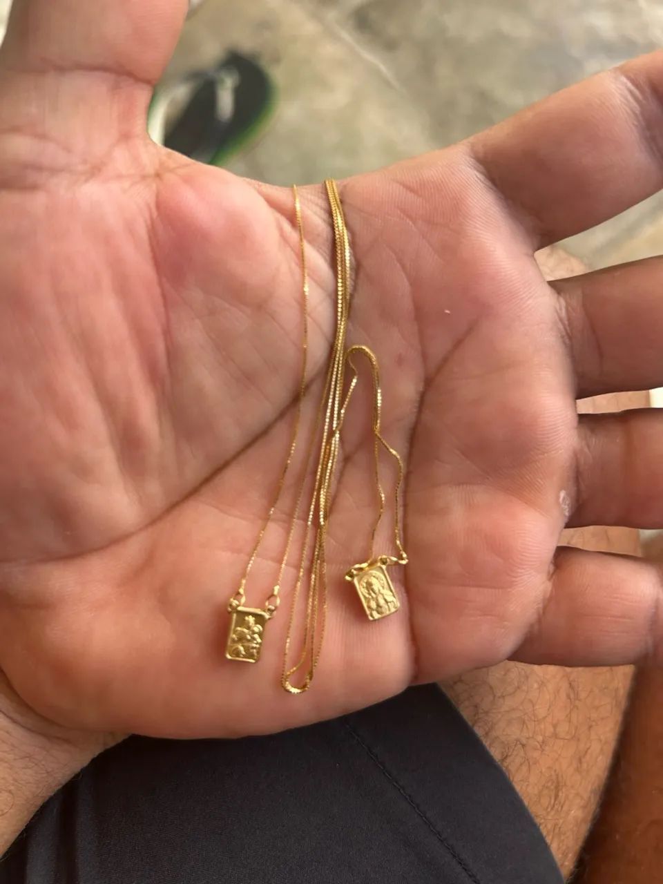 Escapulário em ouro 18K - Foto 2