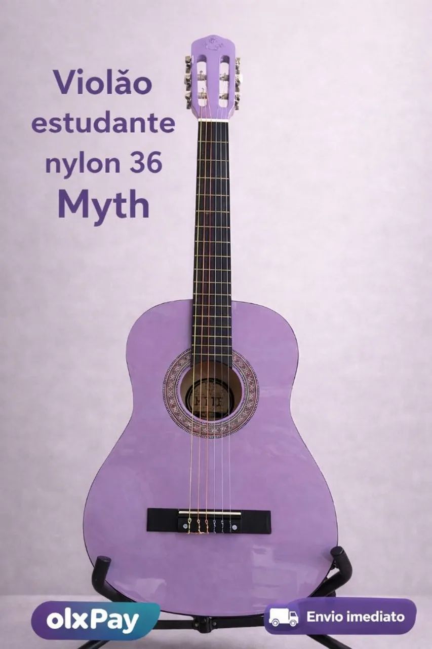 Violão clássico 36 Myth lilás 