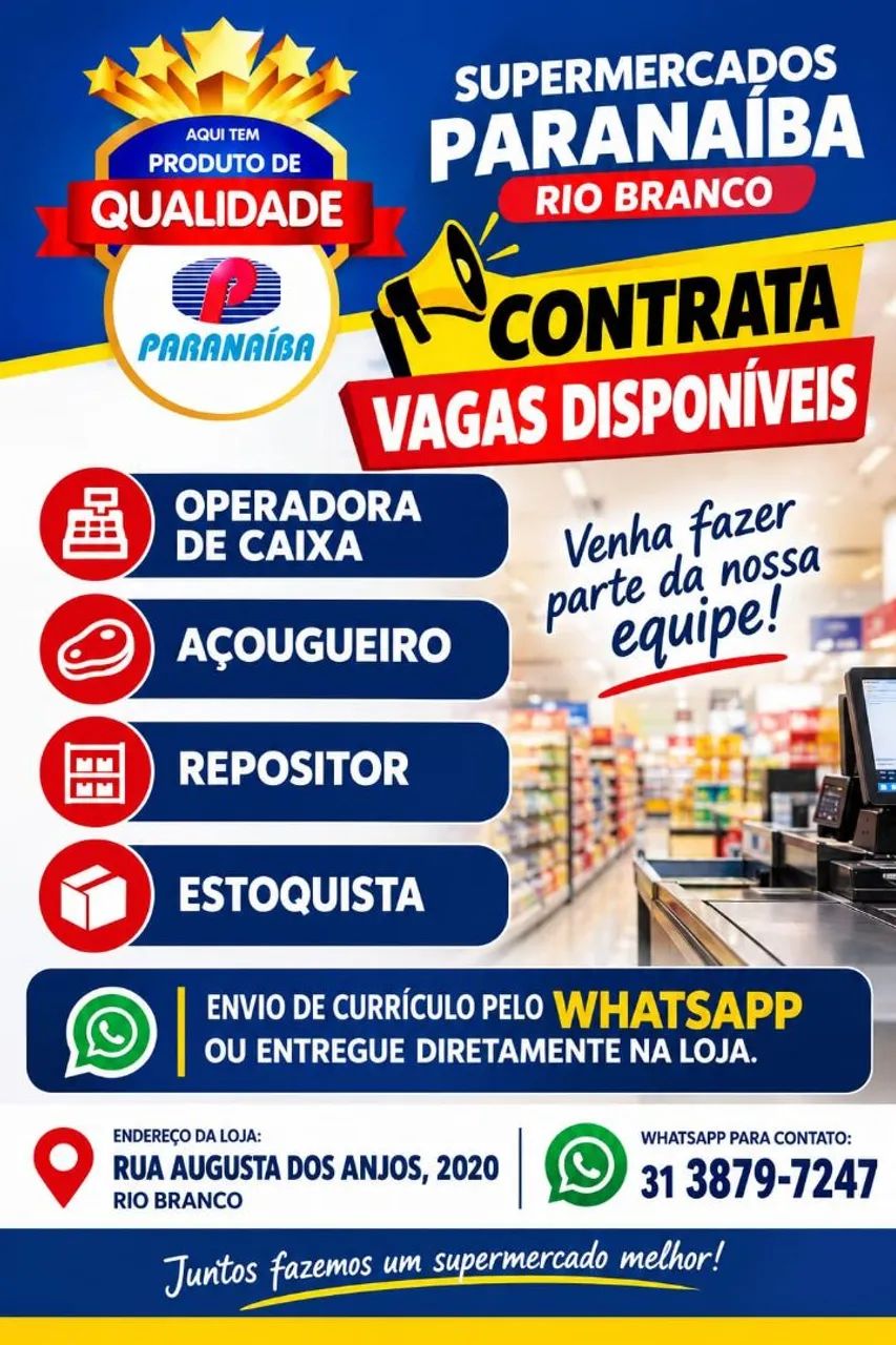 Vagas de emprego. Contrata-se com urgência.