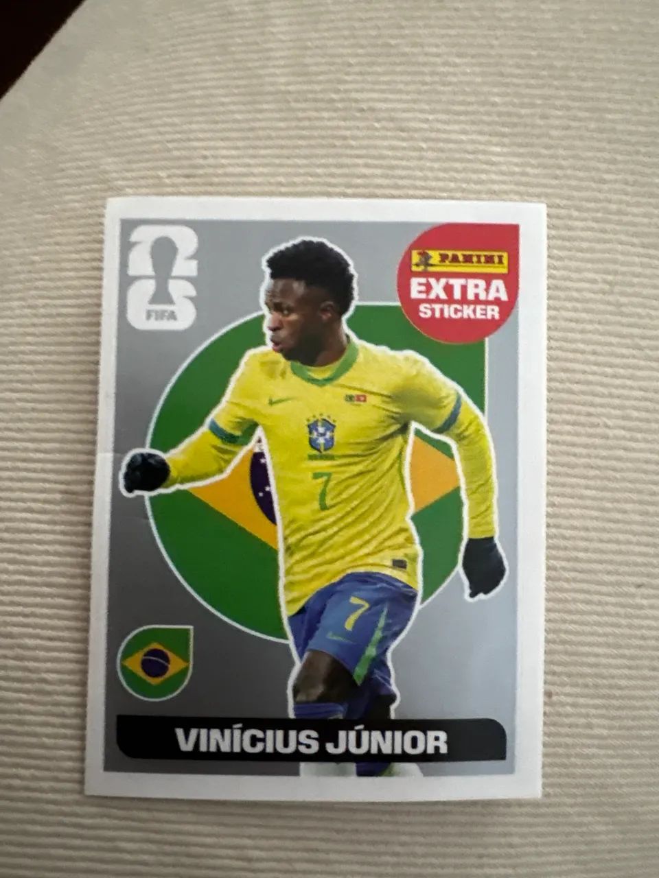Figurinha Extra Sticker Vini Jr