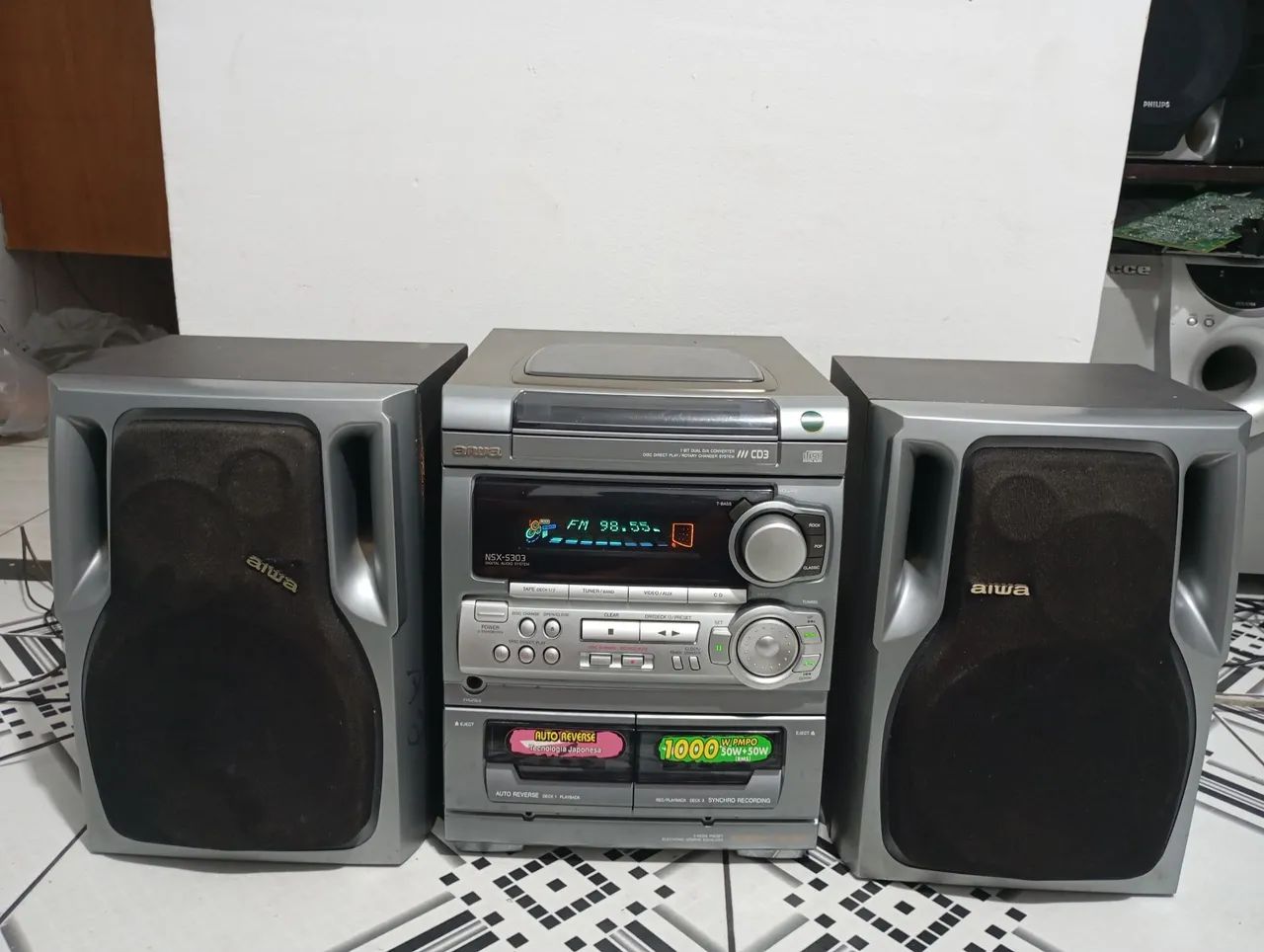 Som Aiwa funcionando perfeitamente  - Foto 2