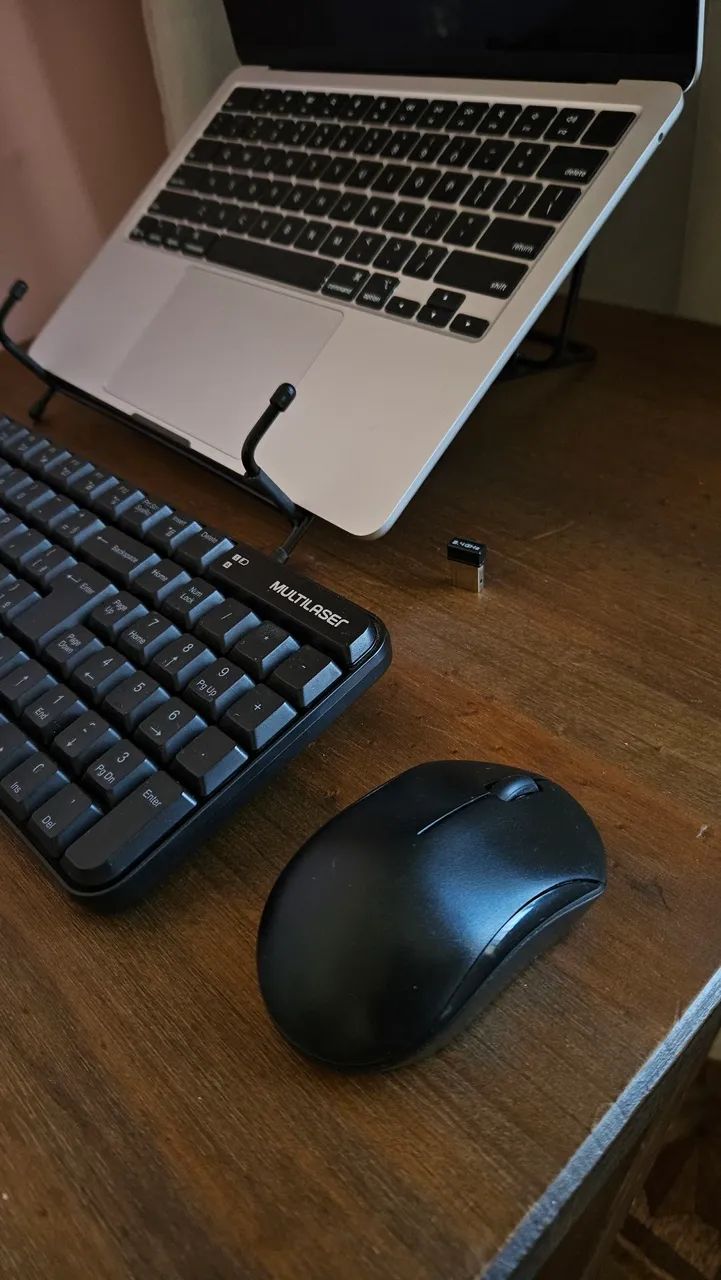 Kit Teclado e Mouse Sem Fio Multilaser + Suporte para Notebook - Foto 2