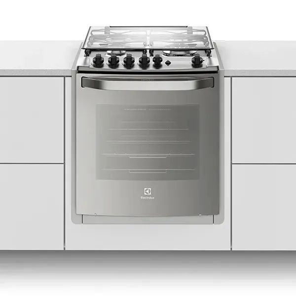 Fogão 4 Bocas de Embutir Electrolux Prata com Grill e Tripla Chama 