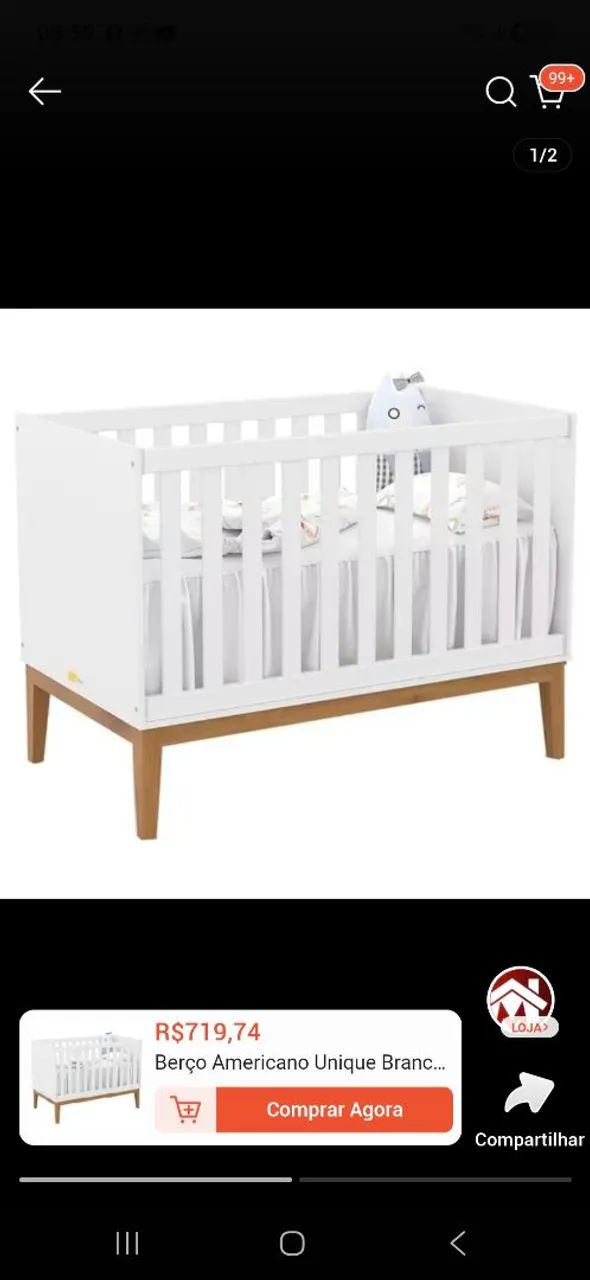 Berço Americano Unique Branco - Matic - Foto 4