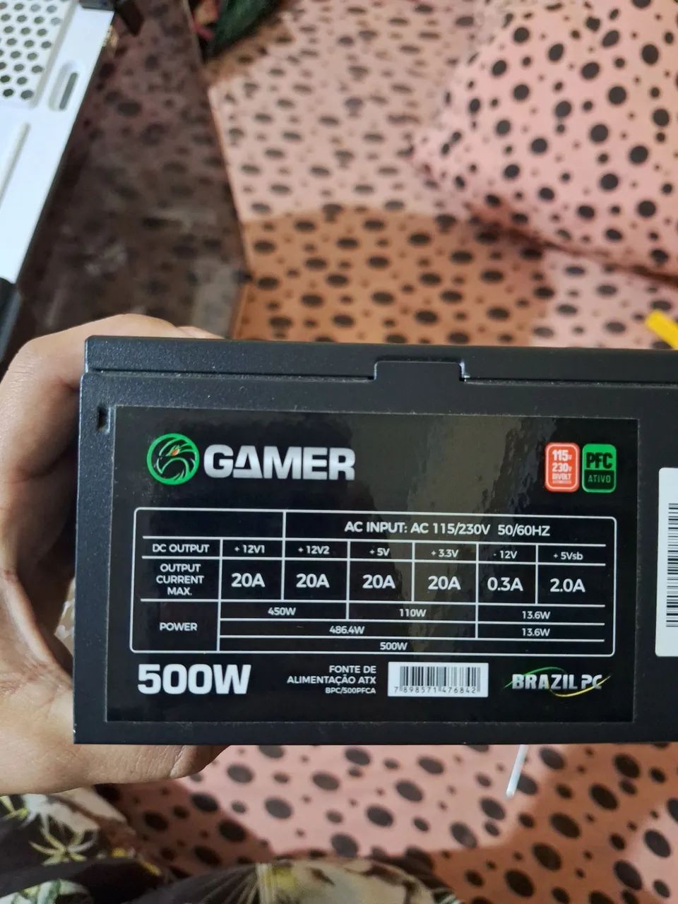 Fonte de alimentação 500w pfc ativo - Foto 2