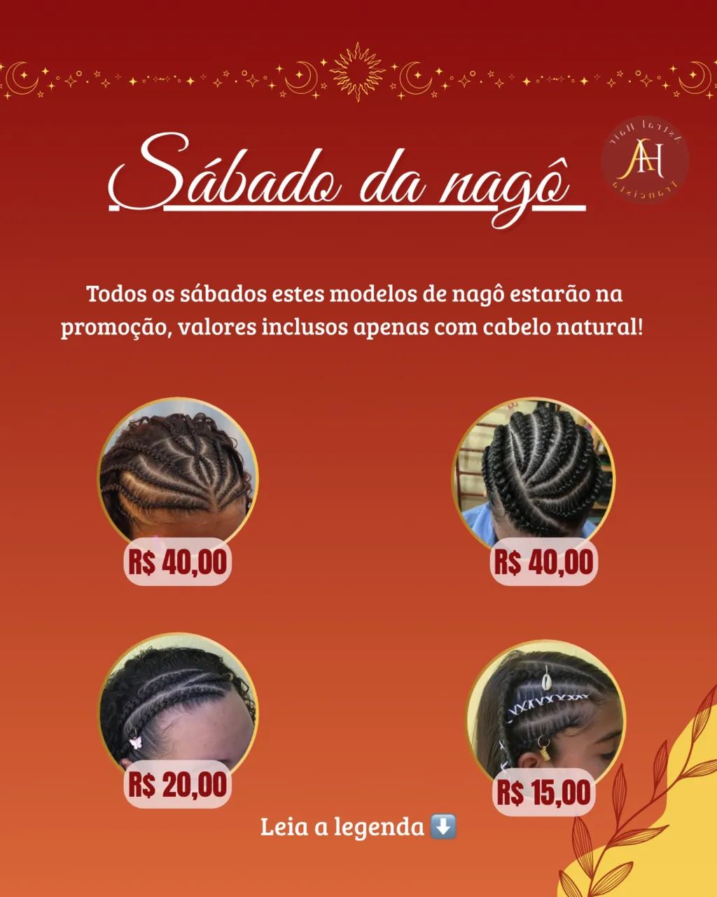 Promoção de tranças nagô / Benedito bentes 2