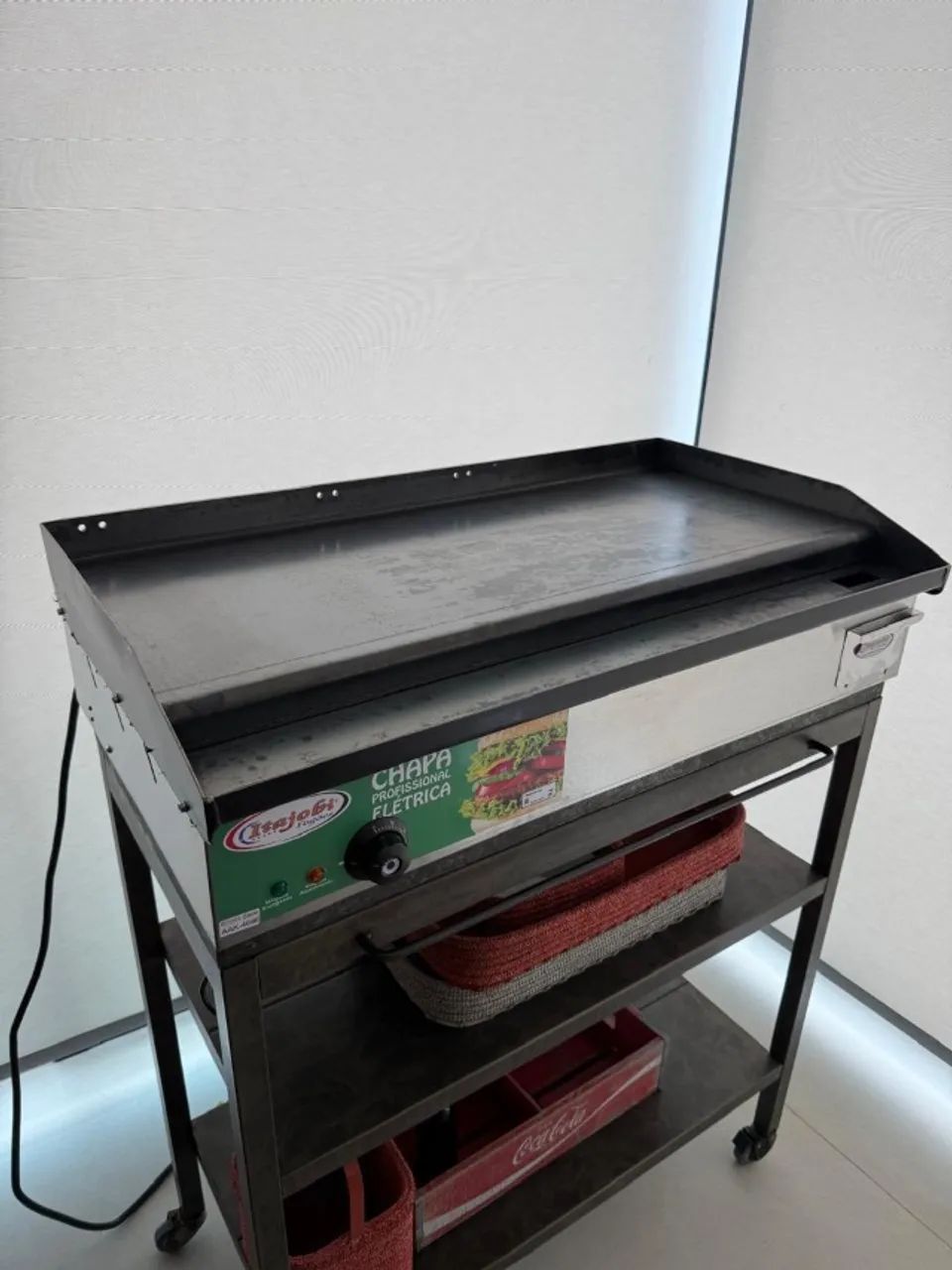 Chapa profissional para lanche 90x35 