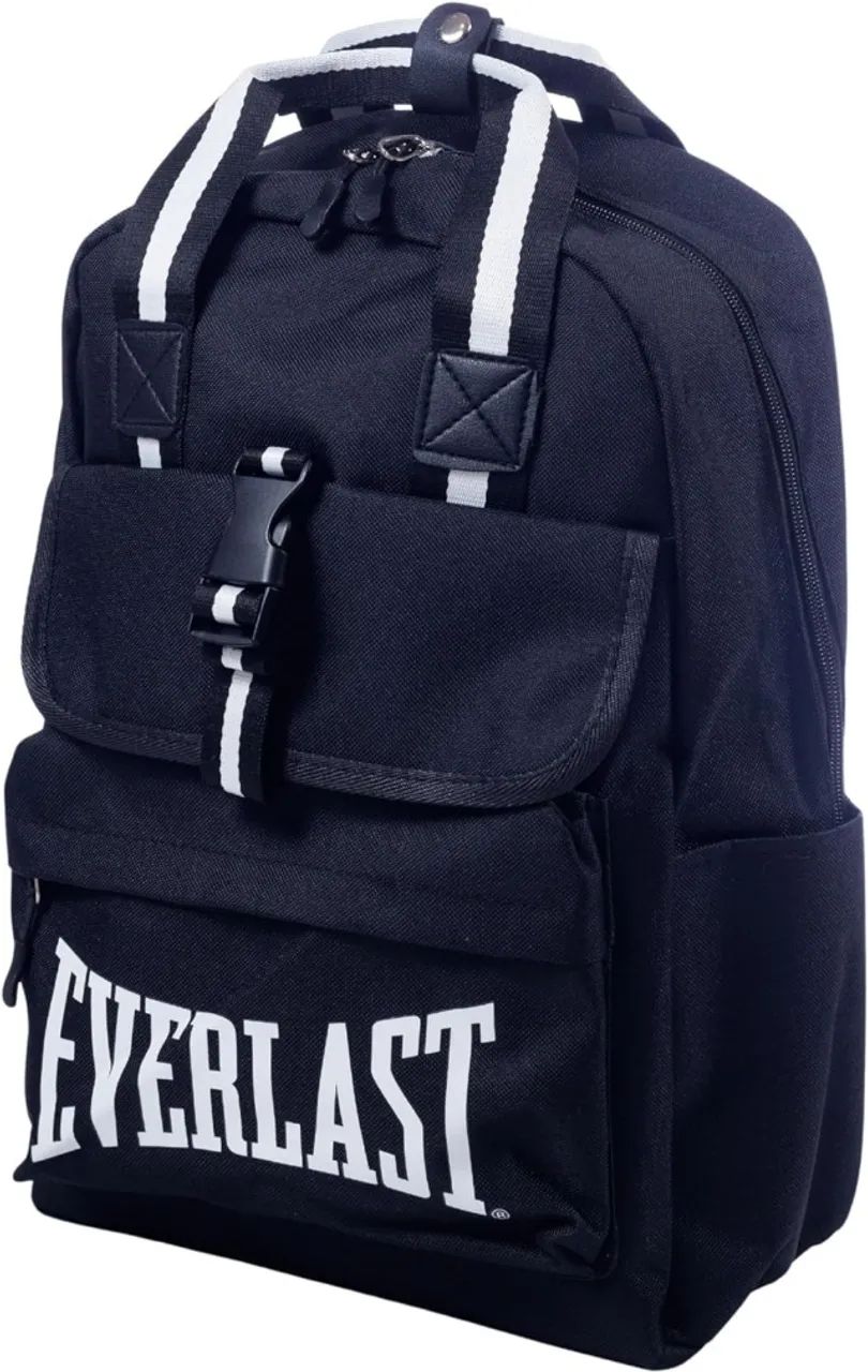 Everlast Mochila Elegance 100% Nylon Preto com Alças Acolchoadas - Foto 3