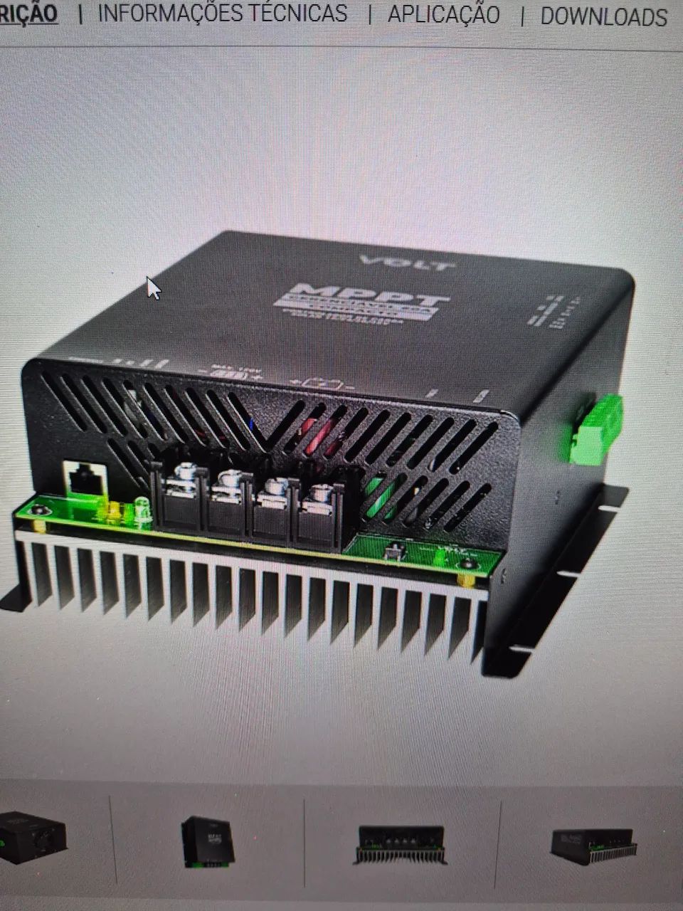 Controlador de carga mppt volt 60A compacto