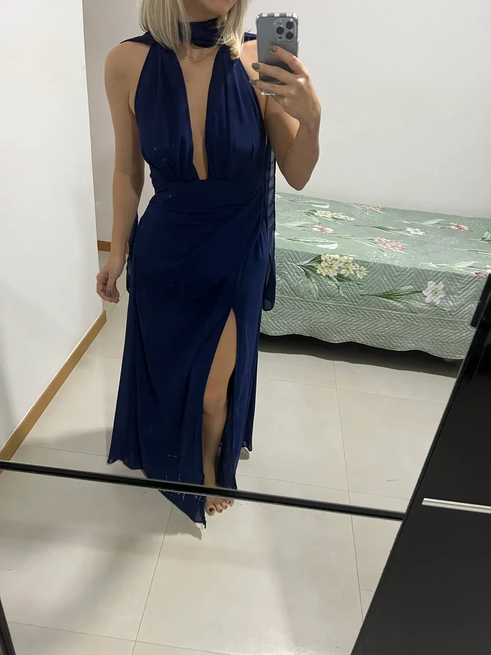 Vestido azul marinho 
