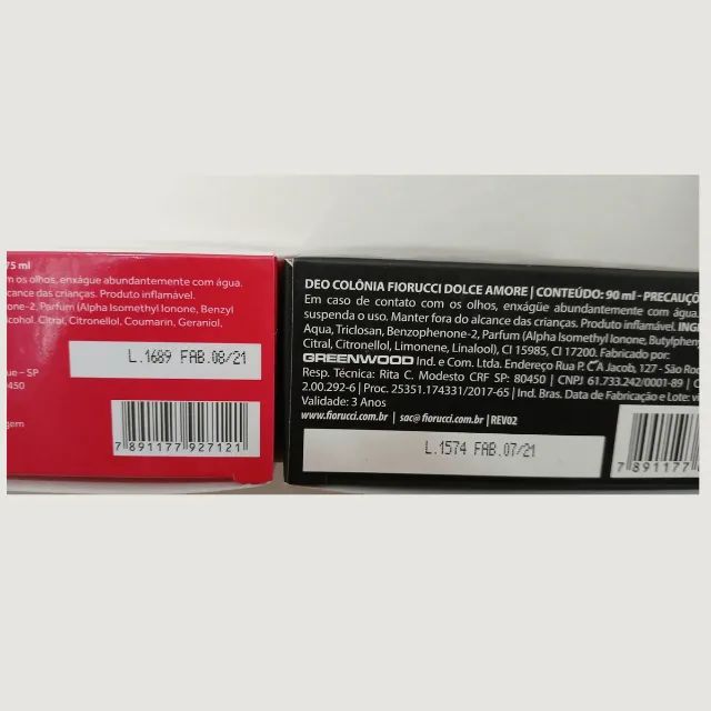 Combo  Fiorucci Lumiere e Dolce Amore  - 90 ml cada - Foto 3