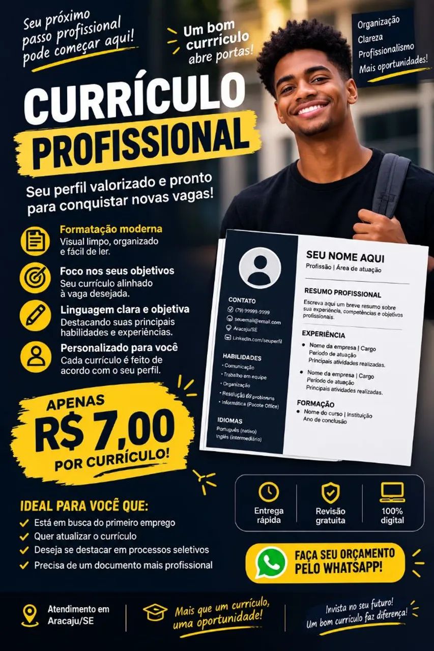 Currículo Em  PDF - R$7,00