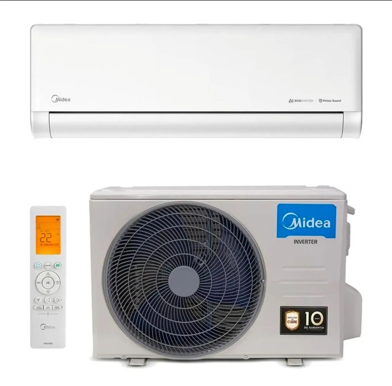 Ar-condicionado Midea 9000 BTUs split inverter ecomaster - Foto 2