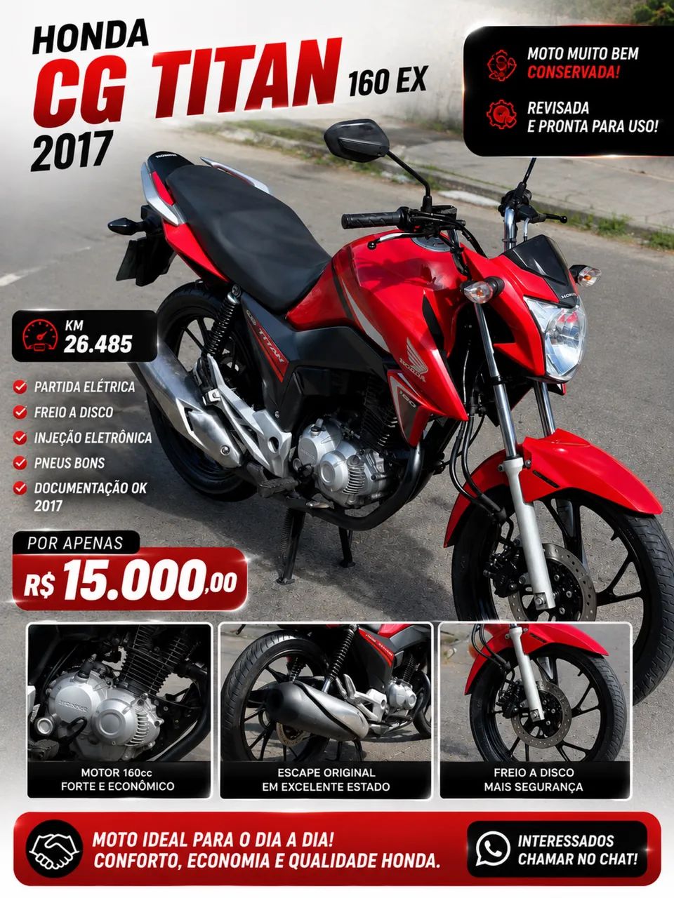  Honda CG Titan EX 2017