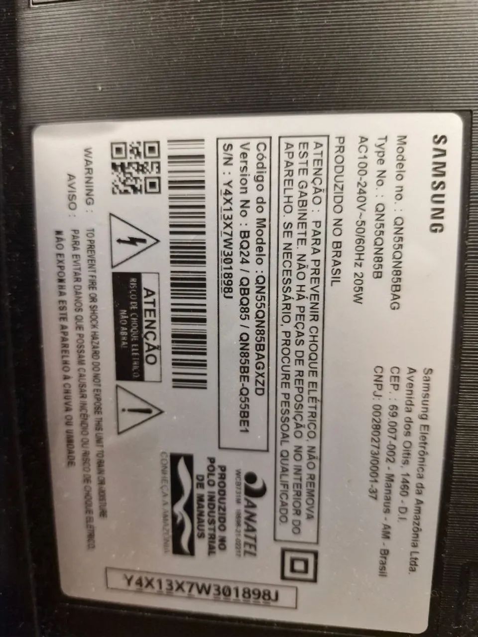 TV Sansumg 55 NeoQled com Led  Quebrado - Foto 2