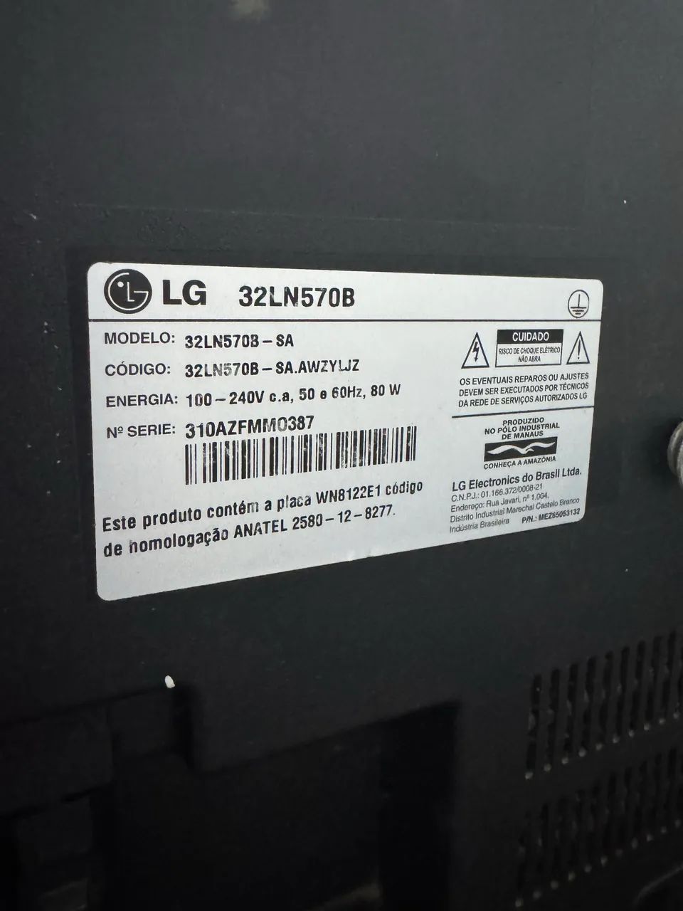 mart TV LG 32? - 32LN570B - Ótimo estado - Foto 5