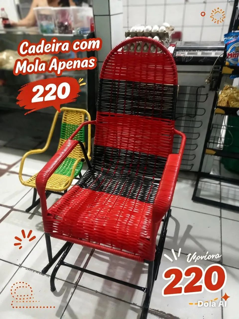VENDE-SE CADEIRA DE MACARRÃO  - Foto 2