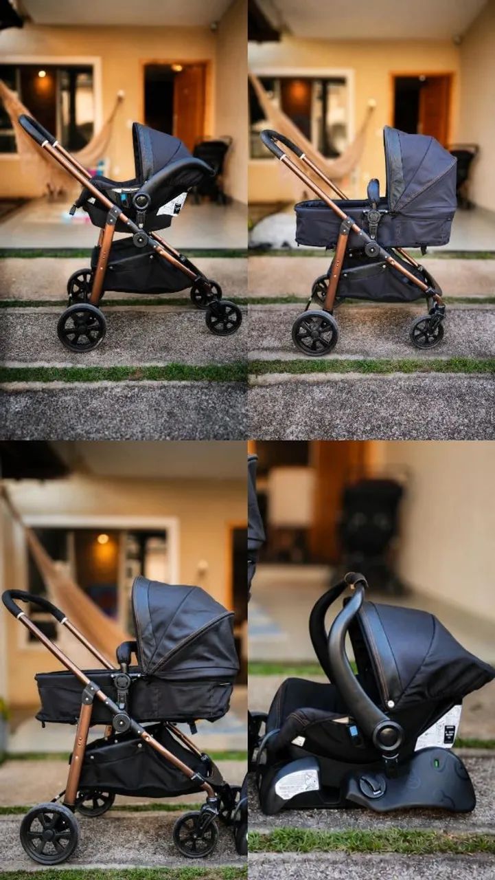 Carrinho de bebê Moisés + bebê conforto GALZERANO 
