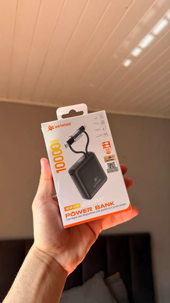 Power Bank Peining Turbo de Bolso (cabe na palma da sua mão) 