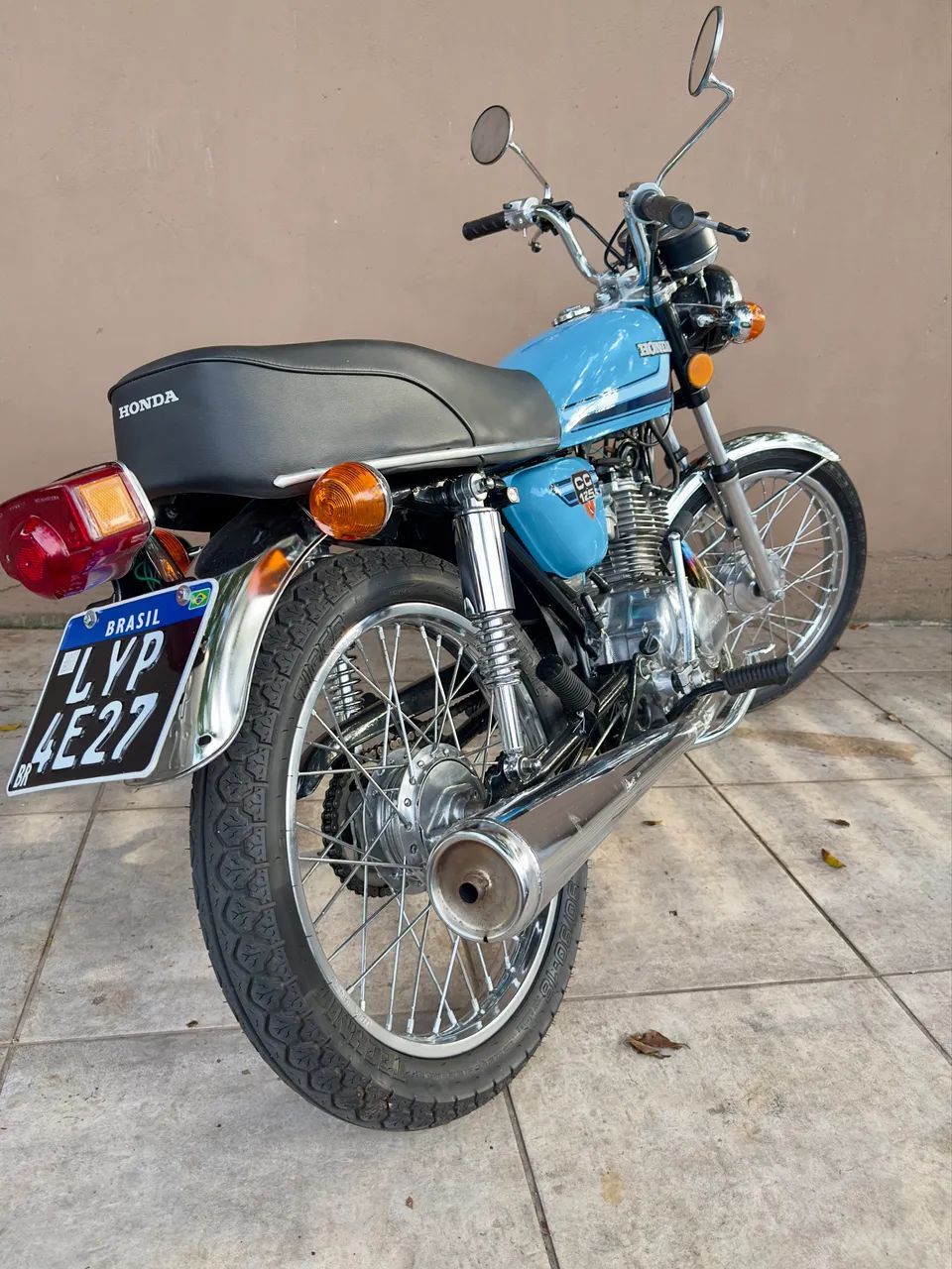 CG 125 bolinha 1981 Placa preta  - Foto 4