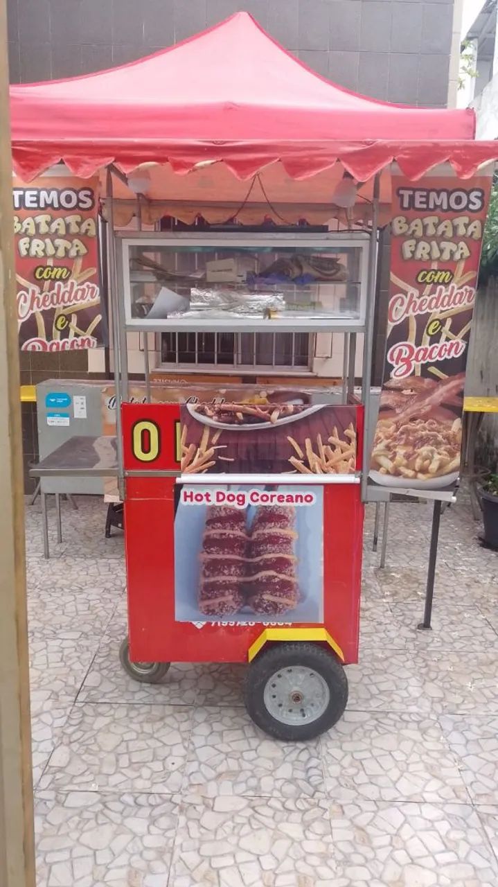 Vendo Carrinho de Hot Dog e churrasqueira