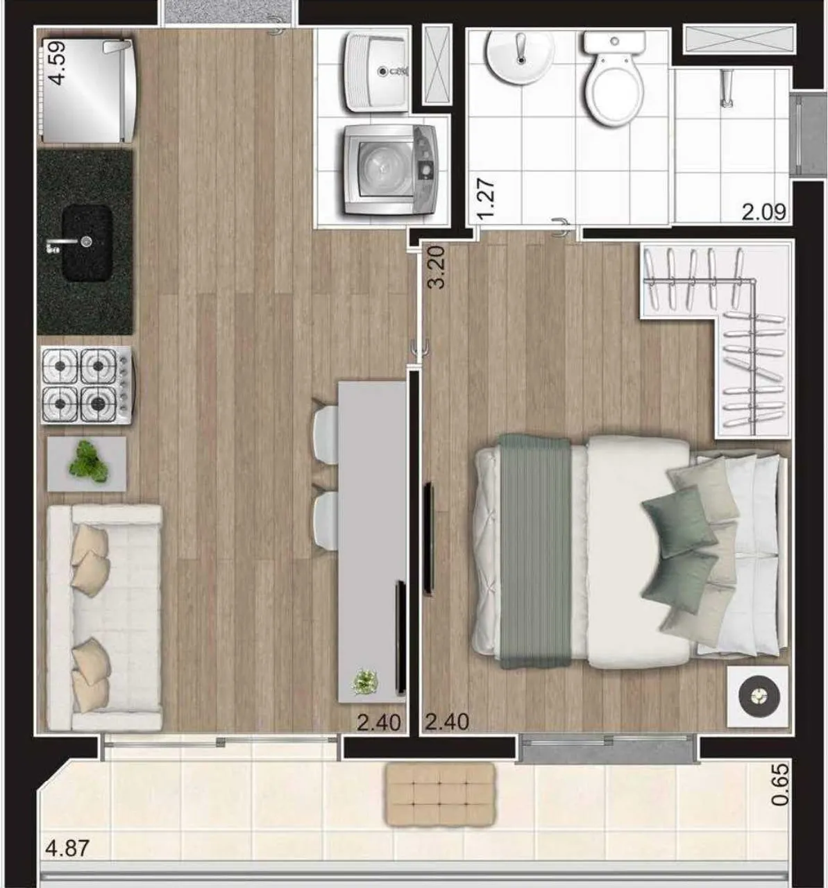 PLANTA 30m²