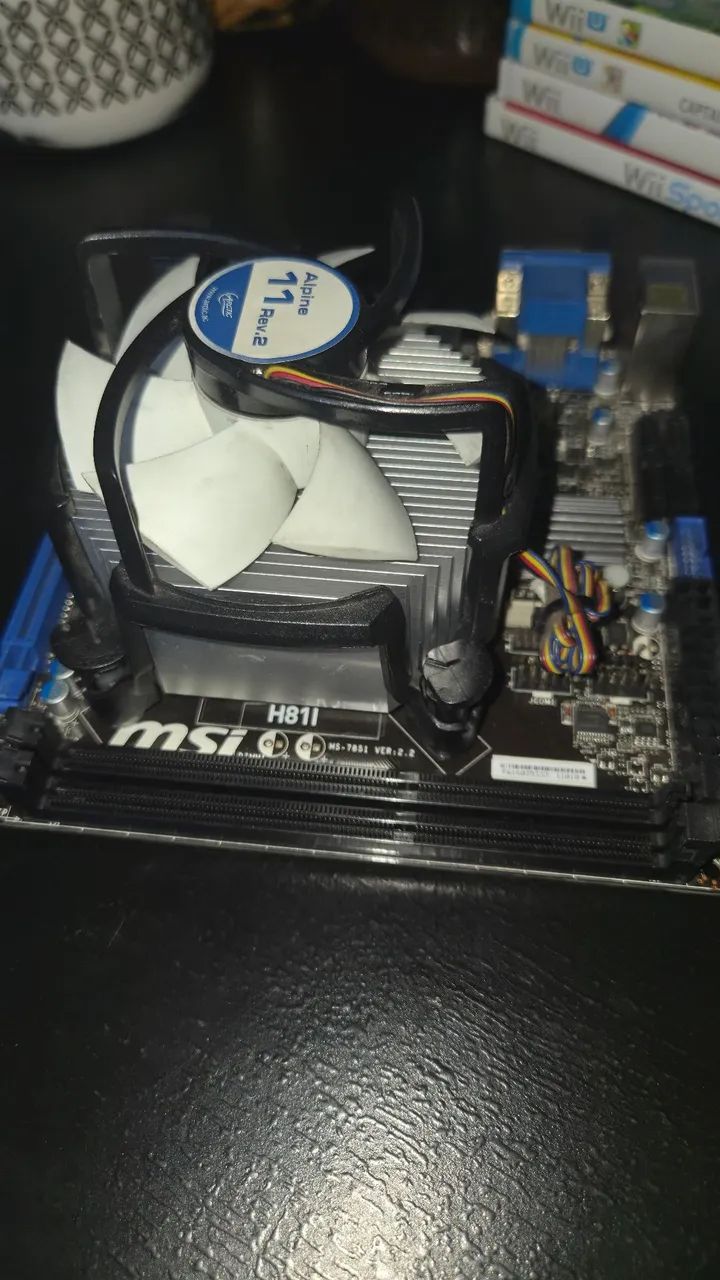 Kit placa mãe msi H81l mais processador Intel core I5 4460 e cooler - Foto 4