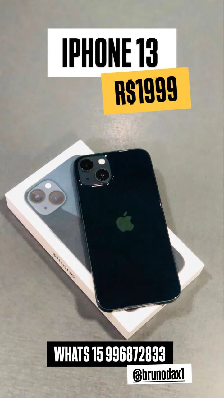 iPhone 13 128g + 1 ano de garantia 