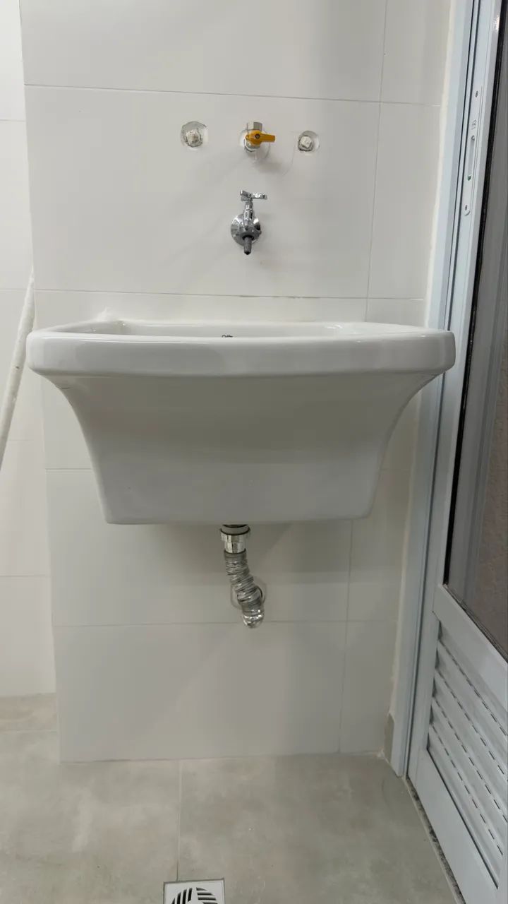 Tanque de Louça Suspenso Branco - NOVO (Retirado de Apartamento) - Foto 3