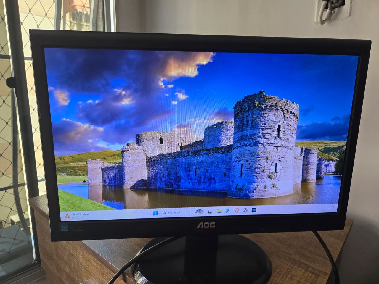 Monitor AOC 18,5" LED + itens  - Foto 2