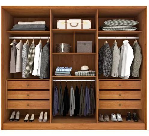 Guarda roupa Realeza mdf com pés de madeira  - Foto 4