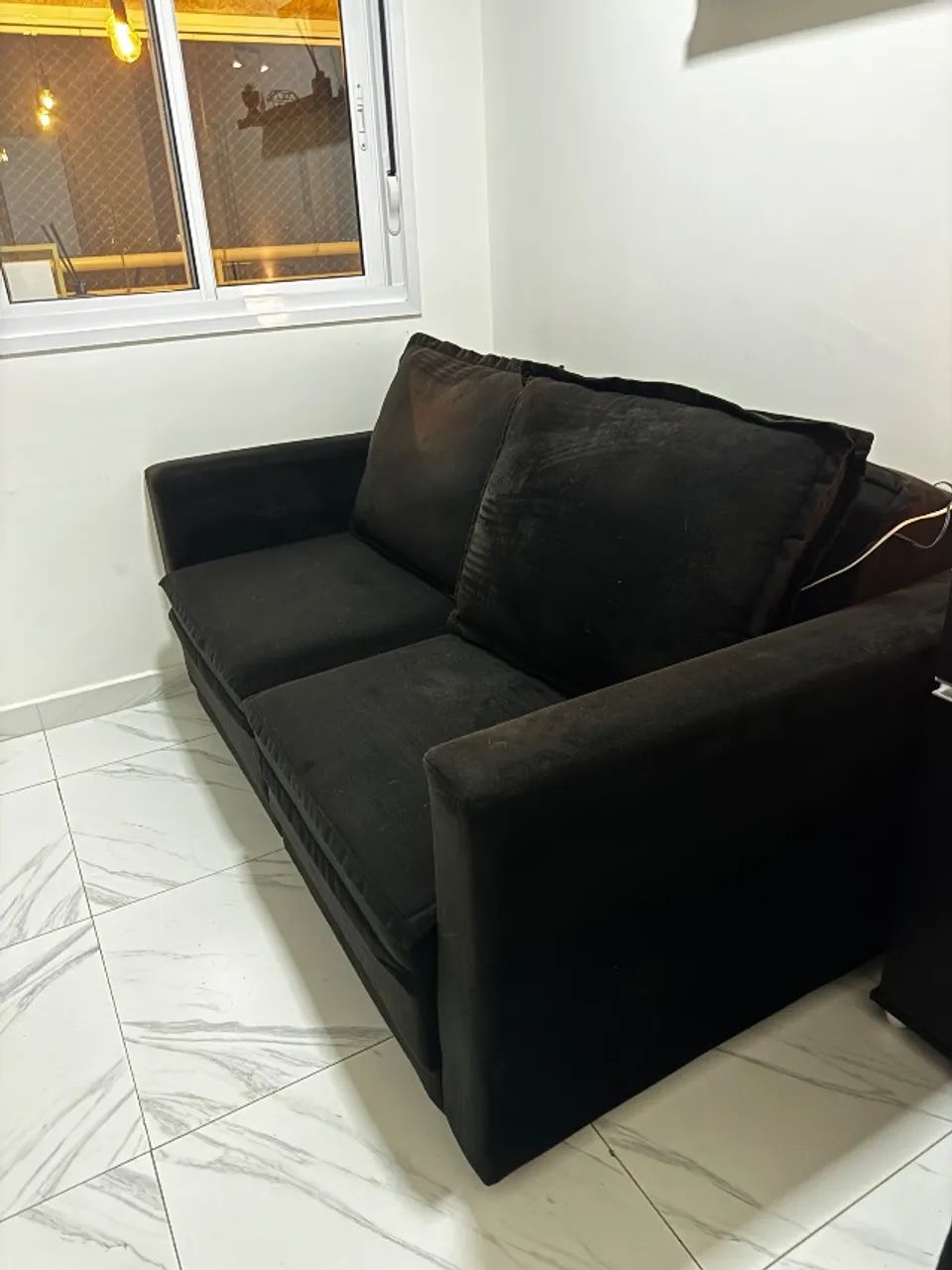 Sofá Retratil Preto 1,80m - Foto 2