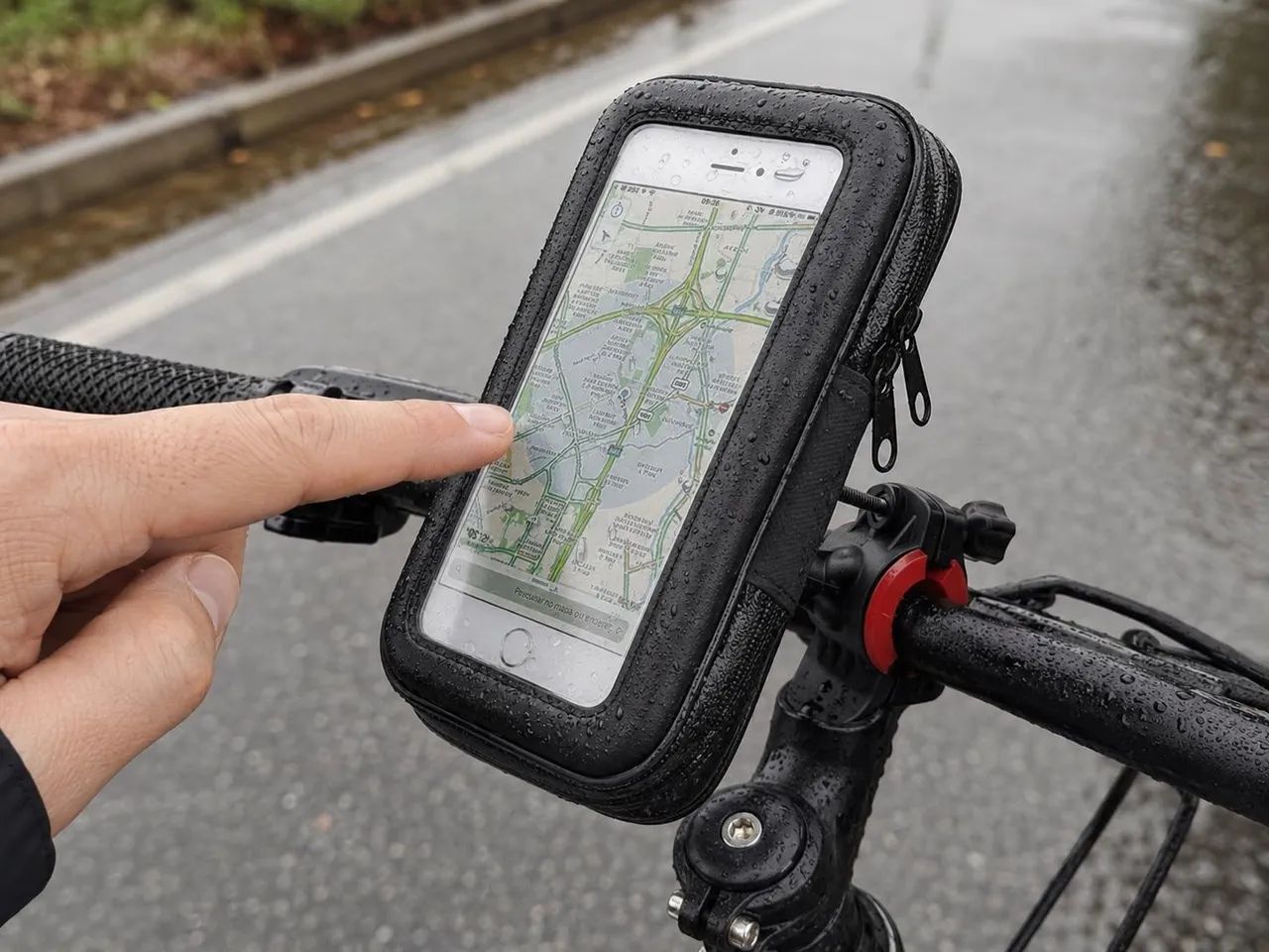 Suporte de Celular para Bicicleta Impermeável 7 Polegadas