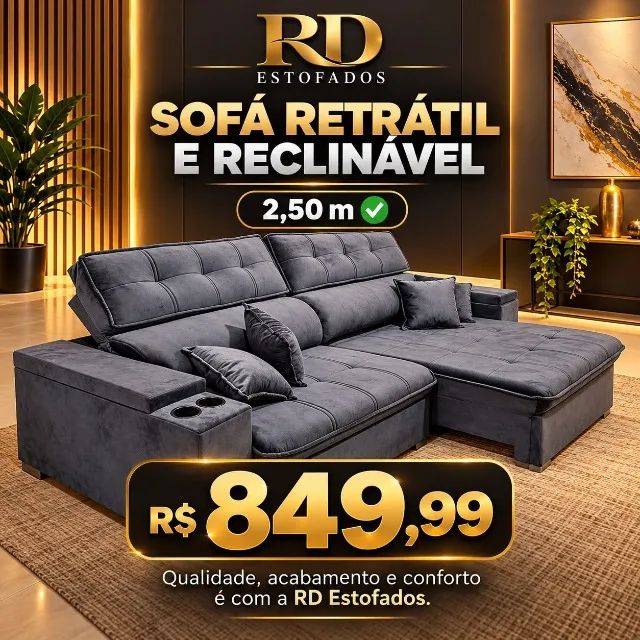 Sofá Retrátil e Reclinável 2,50 ?