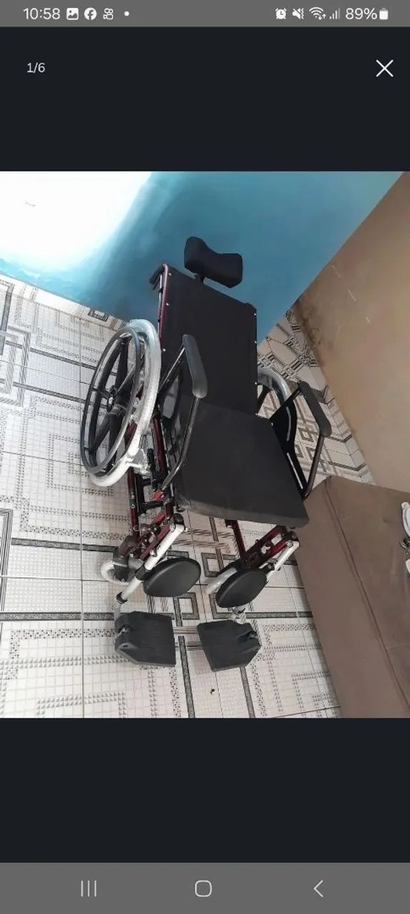 Cadeira de roda para paraplégico  - Foto 3