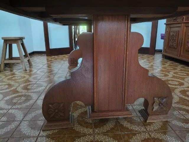 Mesa de jantar retangular grande com 10 cadeiras - Foto 3