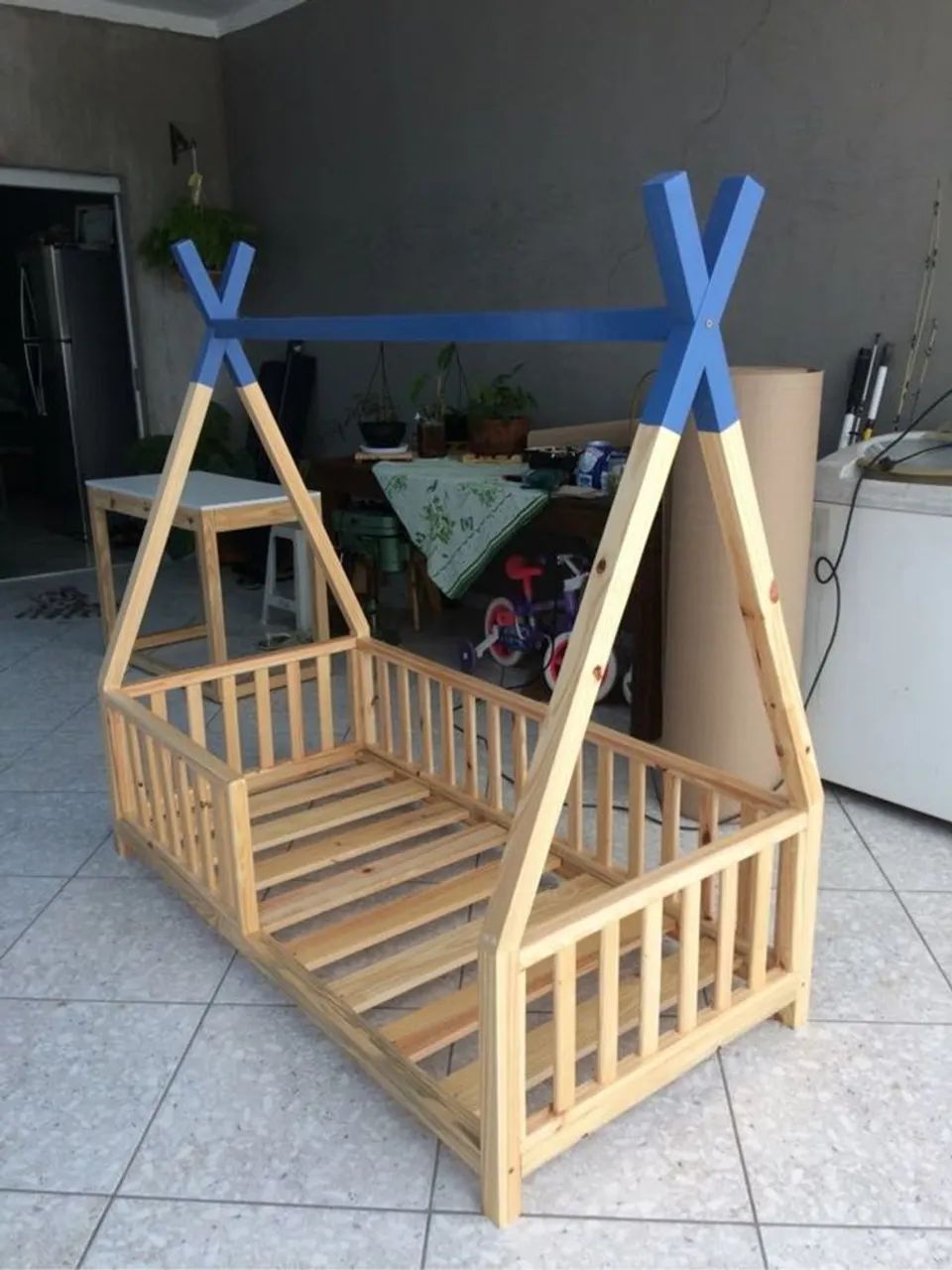 Cama infantil com casinha  - Foto 3